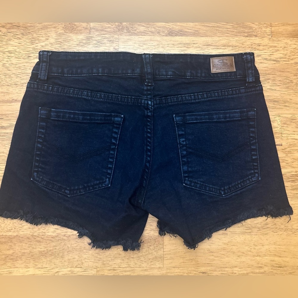 O’ Neill black distressed shorts size 3 - Picture 3 of 3